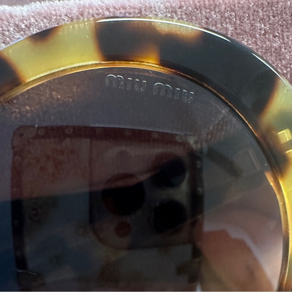 Authentic Miu Miu turtle shell sunglasses - Picture 9 of 12
